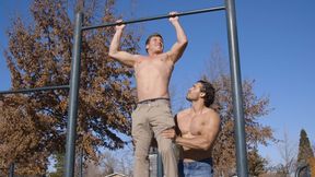 Ripped Dudes Sweat It Out Before Wild Outdoor Sex - CorbinFisher
