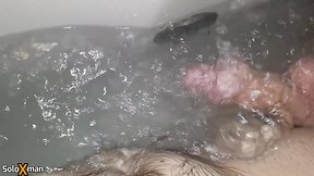 Using a hot tub water jet solo