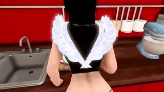 Hot maid Iroha pleasures her bosss BBC
