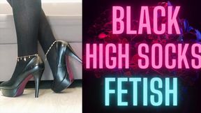 (109) BLACK HIGH SOCKS FETISH1