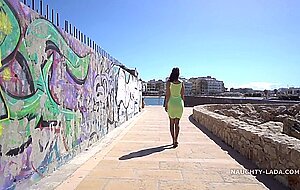 Naughty lada, i enjoy playing naked in public