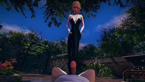 Gwen Stacy footjob