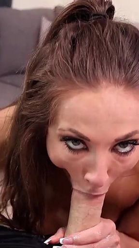 Sultry MILF Alexis James' POV Grip & Cockhead Suck