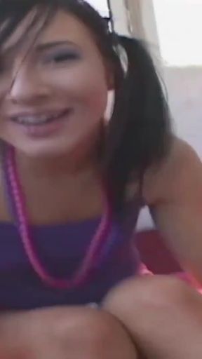 Captivating moment from &quot;Small tits teen girl with rollerblades pick up for car sex&quot;