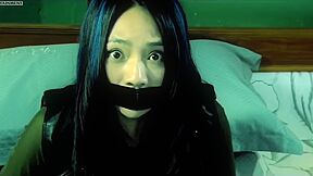 Chinese Girl Tape Gagged