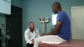 ExtraBigDicks Scary Str8 Giant Ebony Lollipop Visits his Doc