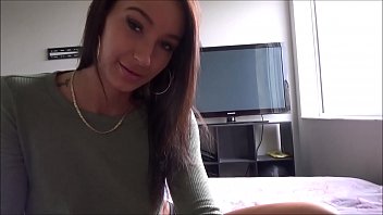 Little brother pays busty sis for her big cock fucking skills
