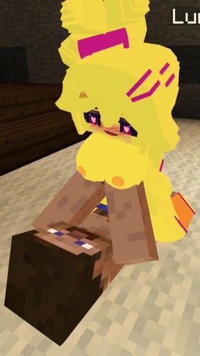 Thrilling moment from &quot;Minecraft Fapcraft: Fazclaire&#039;s Nightclub Edition I fuck Chiku, Chica, in the pussy and touch her boobs&quot;