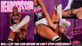 Stroke For Me While I Squeeze His Skull - GoddessBBGRL Controls Your Cock while she headscissors her slave - MOBILE VERSION