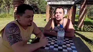 Dois malandrao na trilhas do Engenheiro Goulart e o policia mamando os caras gostoso
