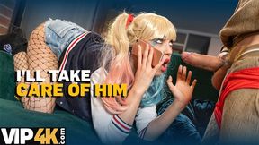 Daddy4k featuring Ian Scott and Elena Vedem's hot blonde smut