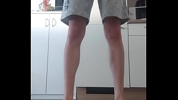 Peeing in kitchen