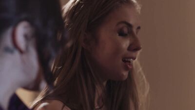 Two astonishing girls are making out in this lesbian video