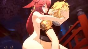 Blonde Wife Serves Anime Lover While Husband Watches in Humiliated Desire