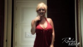 Rachel gets soaking wet in this shower tease