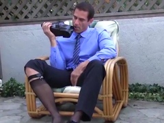 Kinky Daddy Rubs His Shoes To His Boner