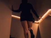 Maru's FIRST BLACK dildo, Anal masturbating and gaping with BBC