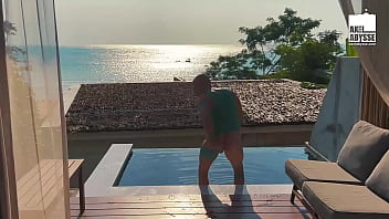 Kinky Axel Abysse Tears His Hole In Pool Solo Anal Torment