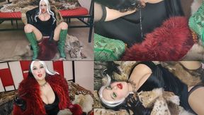 Cruella de Vil enjoys furs and squirts