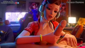 D.Va Takes On Massive Cock with Busty Pleasure in Steamy Overwatch Fuck Fest