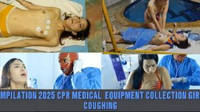 HD COMPILATION 2025 CPR medical equipment moments collection scenes girls coughing