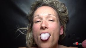 milf wife cuckold husband private creampie gangbang home session