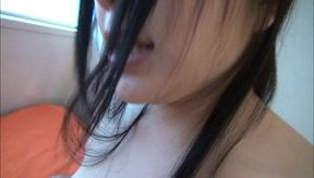 Hairy Asian Babe Takes Hard creampie from Throbbing Dick