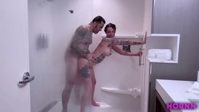 Horny Milf Makes a Sex Tape - Shower Sex