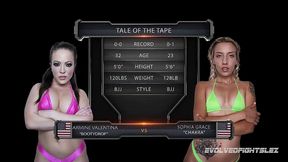 carmen valentina vs sophia grace female wrestling