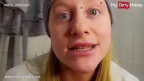 My Dirty Hobby - Blonde Darling masturbating in the bathroom