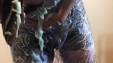 Spaghetti Gunge, Clingfilm and Mud! (WAM, Wet and Messy)