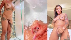 isa oliveira - uma tarde no motel, masturbando e tomando banho de banheira