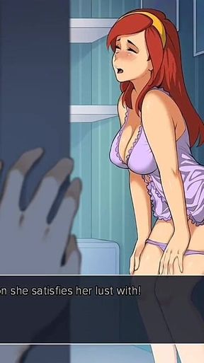 Watching Step Sis on a Wall Dildo