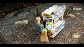A *** Fucked by a Street Food Snacks Shopkeeper (panipuri Guy Fucked *** in the Jungle)