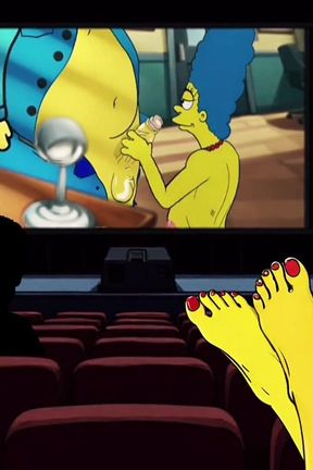 Tarantino Parody. Once Upon Time a... Housewife Mrs Sinpsom Teases with Dirty Feet. Cartoon Foot Fetish