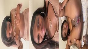 sexy slim ebony participates in creampie queef beefy bbc booty action!