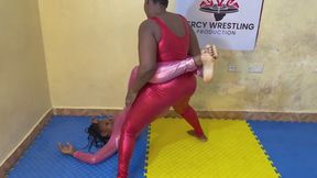 Nelly vs Nish Nelly In submission wrestling