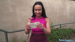 Slim Brunette PAWG Kristen Fog Flashes Her Charms & Fucks With a Stranger Like a Slut For Money