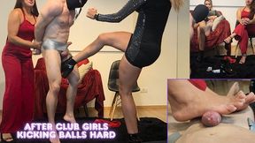 Lytta Blond and Mia Luxx - After Club Ep 3 - Kicking Balls Hard - Alpha Fucks Beta Gets balls kicked until falls to the ground - BALLBUSTING - FOOTJOB - FOOT DOMINATION - FEMALE DOMINATION - CBT - HIGH HEELS - FINDOM - CUCKOLD - copy
