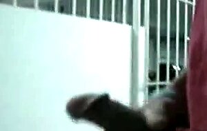 Public Handjob in a Restroom by Bigcockflasher