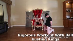 Rigorous Workout With Ball busting Kings