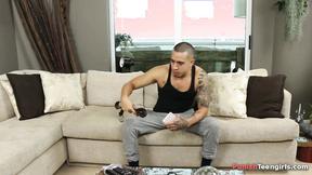 ”Rough Latino fucker destroys teenage muff”