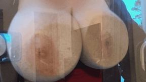 Charlee Chase Big Tits Squished On Glass