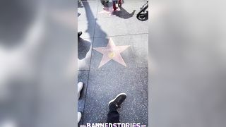 Eighteen Blonde EMMA STARLETTO getting creampied on Hollywood Blvd