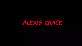 Alexis Grace sucks big shaft through a glory hole in front of other pervs