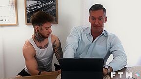 Hairy Dilf Silver Steele Has Ftm Gay Sex W Atlas Alexander