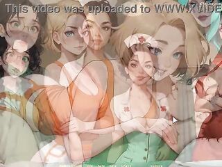 He Gets a Giant Boner In Front of Four Hawt Cuties - Moonripple Lake 07 Developed By BCG - 3D Porn Game
