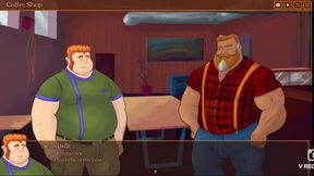 Your favorite lumberjack fucks chubby young man in the cabin.