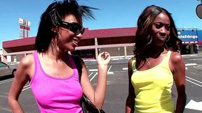 mr. marcus takes bella moretti and heidi waters for a parking lot threesome