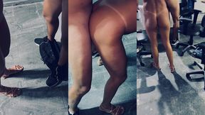 um dia, duas aventuras: hotwife se entrega num galpao e ganha leitinho na boca depois visita cafofo do bbc e ele crava a piroca no seu cuzinho, corno registra tudo